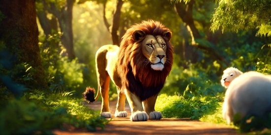 Animated Product Video Maker, Vertebrate, Plant, Lion, Masai Lion, Mammal