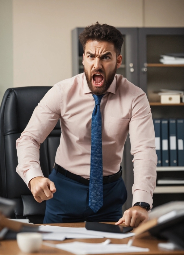 Arm, Dress Shirt, Table, Sleeve, Gesture, Tie