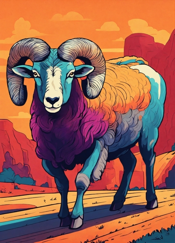 Backsound Lagu No Copyright, Argali, Organism, Art, Sheep, Paint