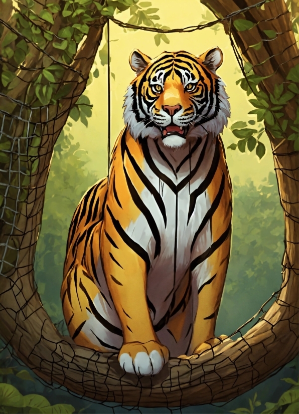 Bengal Tiger, Siberian Tiger, Tiger, Felidae, Nature, Leaf