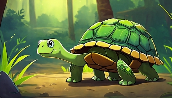 Best App For Video Background Changer, Reptile, Green, Cartoon, Organism, Turtle