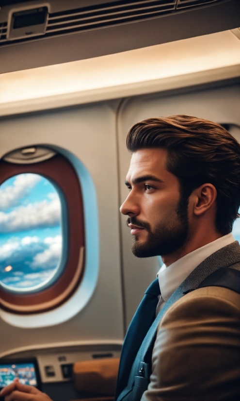 Big Canvas Wall Art, White, Automotive Design, Beard, Air Travel, Snapshot