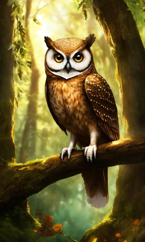 Bird, Eye, Beak, Owl, Nature, Branch