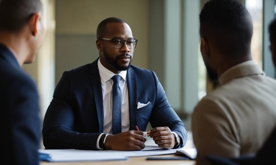 Black And Gold Prints, Glasses, Gesture, Tie, Dress Shirt, Collar