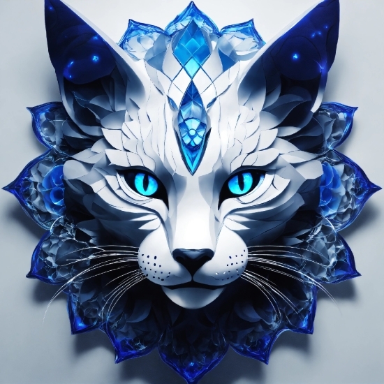 Blue, Azure, Carnivore, Cat, Felidae, Whiskers