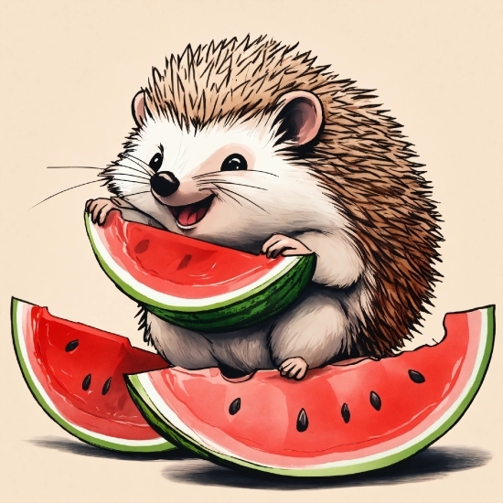 Breaking News No Copyright, Smile, Hedgehog, Food, Pink, Whiskers