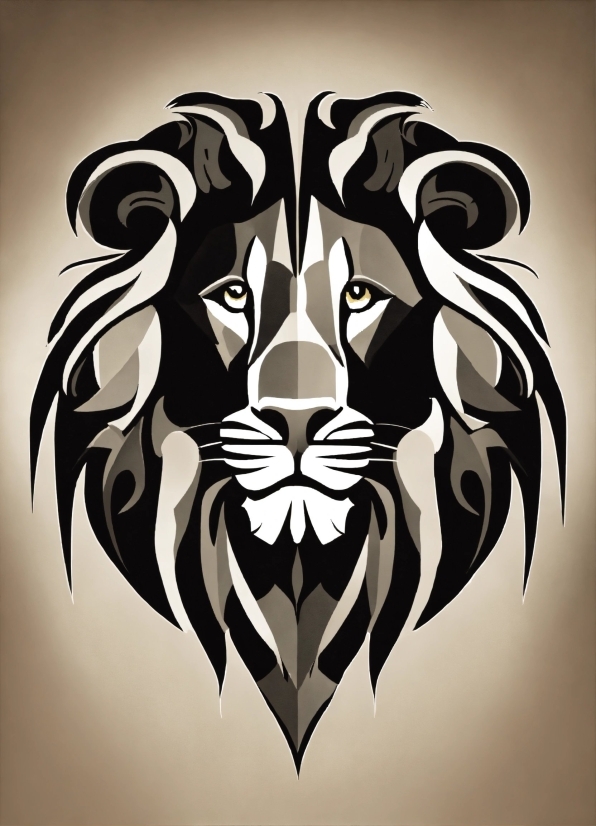 Carnivore, Art, Felidae, Font, Big Cats, Symmetry