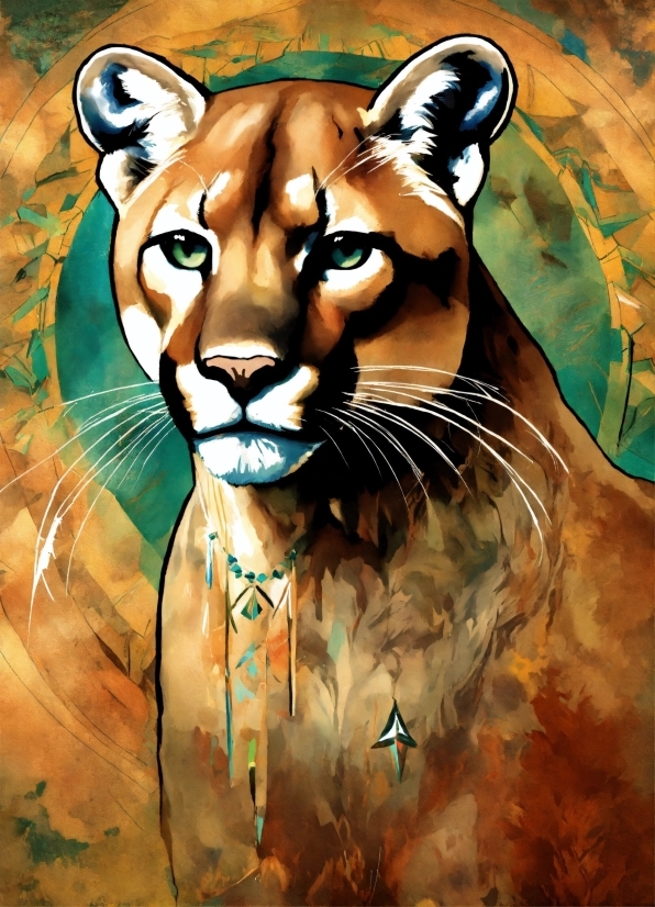 Carnivore, Felidae, Organism, Big Cats, Art, Whiskers