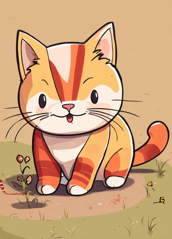 Cat, Eye, Facial Expression, Vertebrate, Cartoon, Felidae