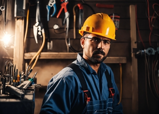 Change Colour Of Image, Glasses, Hard Hat, Helmet, Workwear, Tradesman