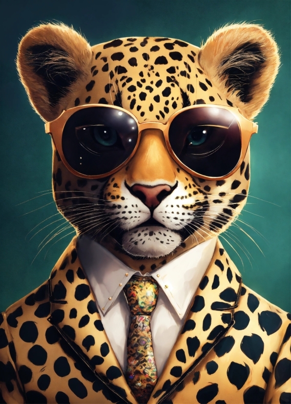 Clipchamp Editor, Vision Care, Carnivore, Felidae, Tie, Eyewear