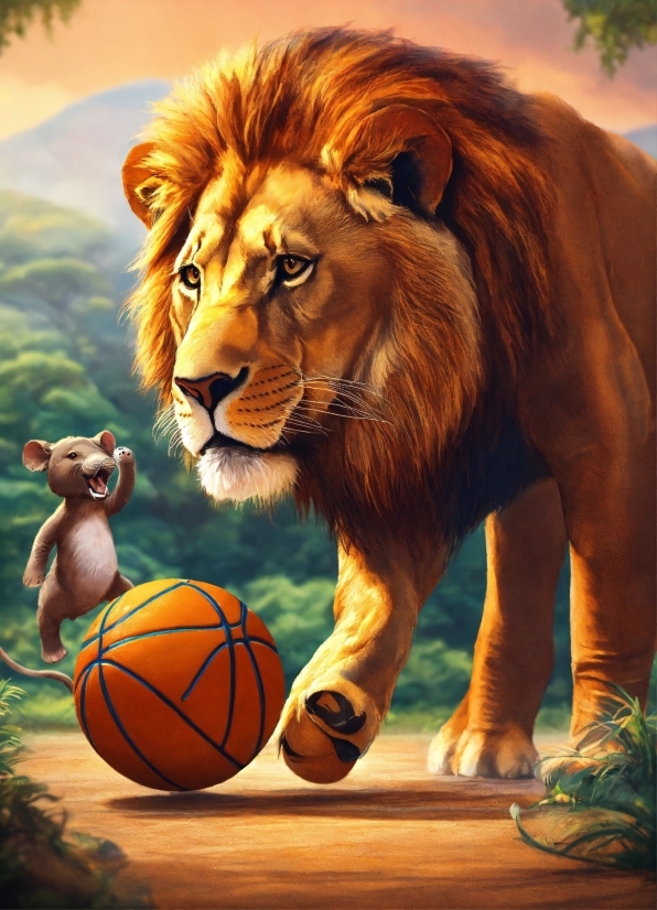 Copyright Free Celebrity Images, Basketball, Felidae, Carnivore, Lion, Masai Lion