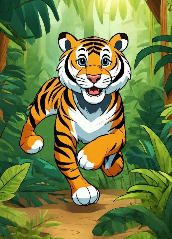 Copyright Free Designs, Plant, Bengal Tiger, Tiger, Siberian Tiger, Leaf