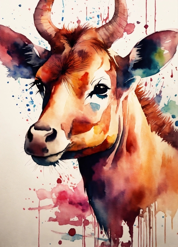 Copyright Free Short Music, Paint, Mammal, Working Animal, Art, Painting