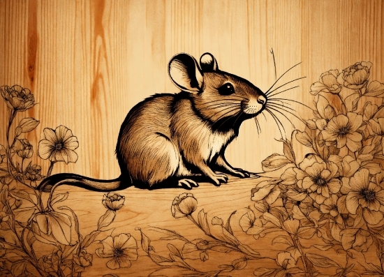 Coreldraw Technical Suite 2021, Brown, Plant, Rodent, Meadow Jumping Mouse, Rat