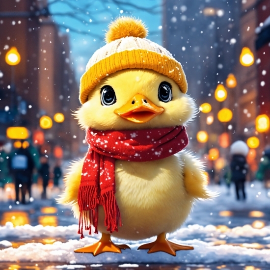 Davinci Resolve Video Editing Software, Bird, Snow, Beak, Happy, Ducks