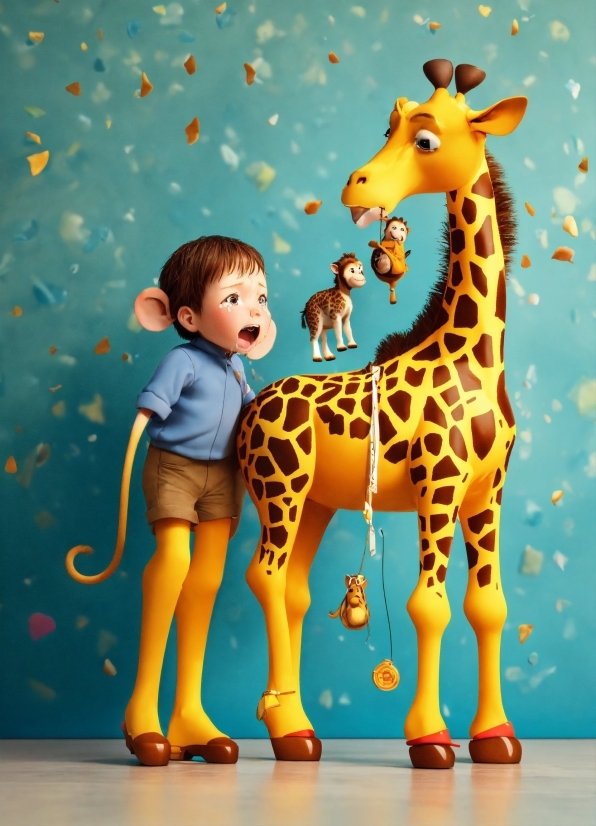 Dji Video Editor, Giraffe, Giraffidae, Organism, Standing, Happy