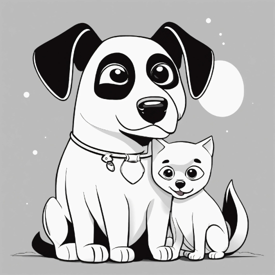 Dog, Vertebrate, Cartoon, White, Carnivore, Dog Breed