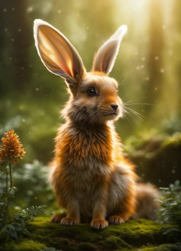 Download Movie Editor, Rabbit, Plant, Natural Environment, Organism, Sunlight