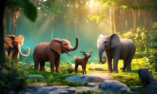 Elephant, Plant, Vertebrate, Working Animal, Elephants And Mammoths, Natural Environment