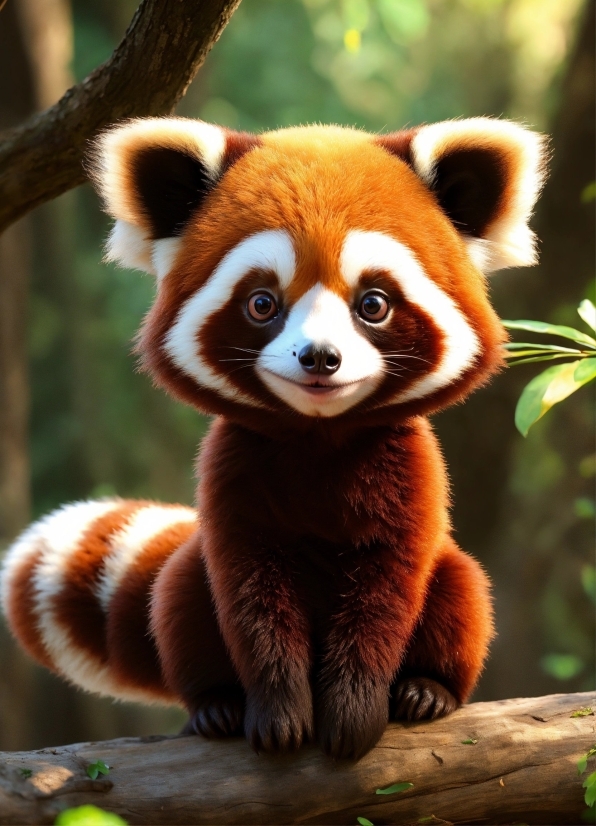 Emotional Music No Copyright, Red Panda, Green, Carnivore, Organism, Natural Material