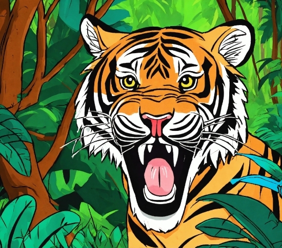 Eye, Facial Expression, Bengal Tiger, Nature, Carnivore, Tiger