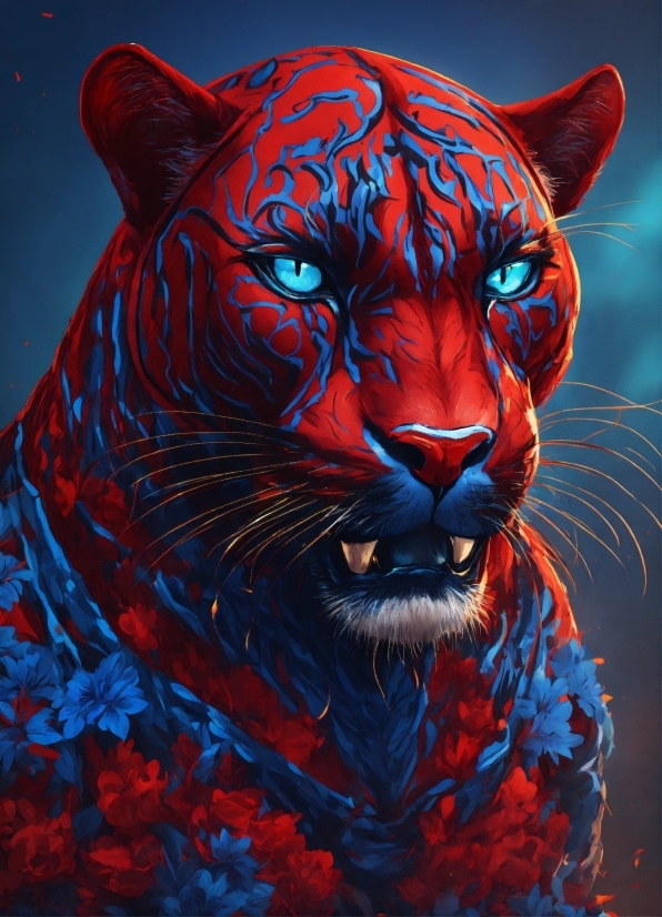 Felidae, Carnivore, Blue, Organism, Whiskers, Big Cats