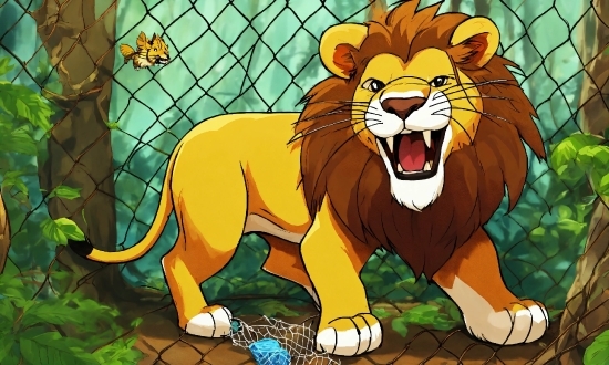 Felidae, Carnivore, Cartoon, Organism, Smile, Big Cats