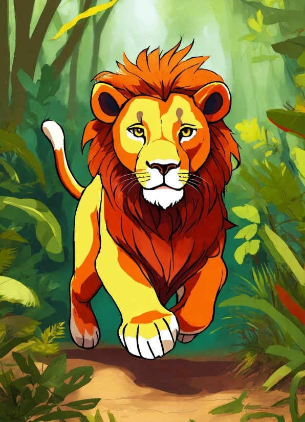 Felidae, Carnivore, Organism, Painting, Art, Big Cats