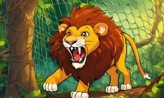 Felidae, Cartoon, Lion, Carnivore, Big Cats, Organism