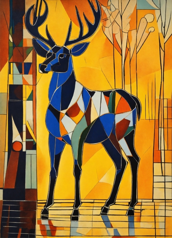 Filmora Free Without Watermark, Organism, Deer, Painting, Fawn, Rectangle