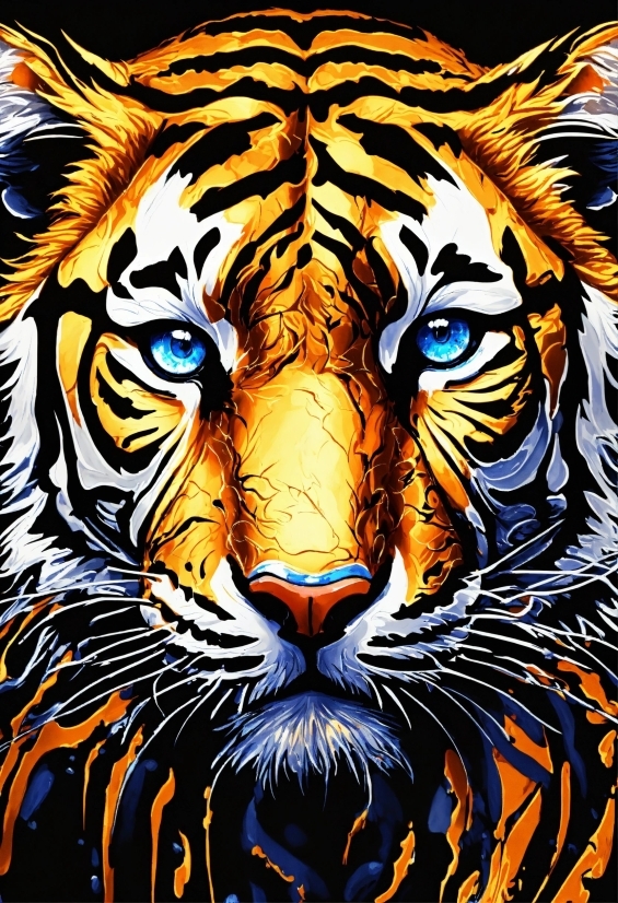 Fotor Photo Editor, Bengal Tiger, Facial Expression, Vertebrate, Siberian Tiger, Felidae