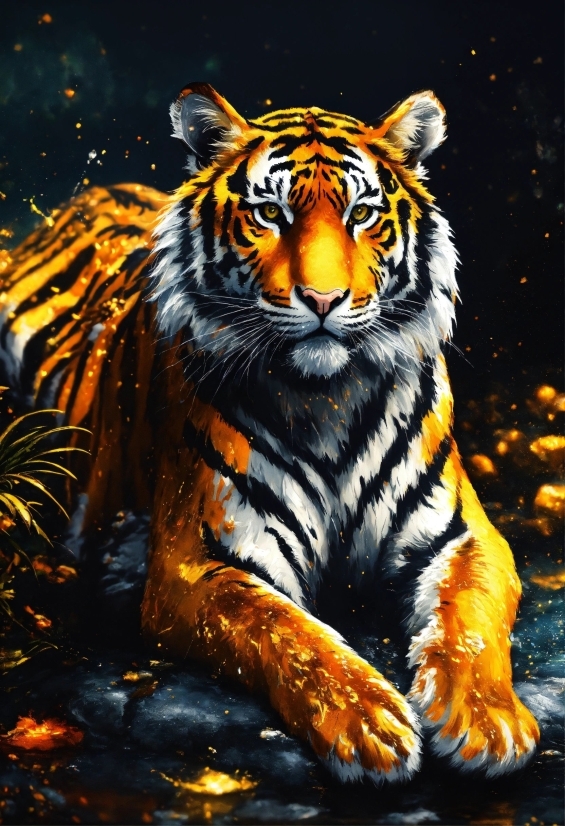 Free Ai Video Creator, Bengal Tiger, Siberian Tiger, Tiger, Felidae, Water