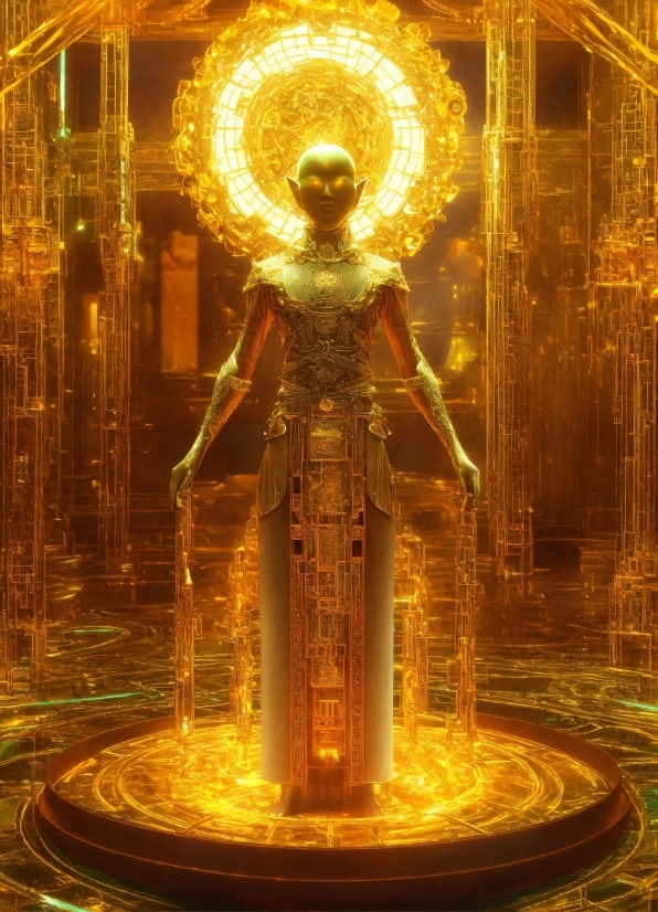 Free Illustration Video Maker, Amber, Light, Gold, Lighting, Temple