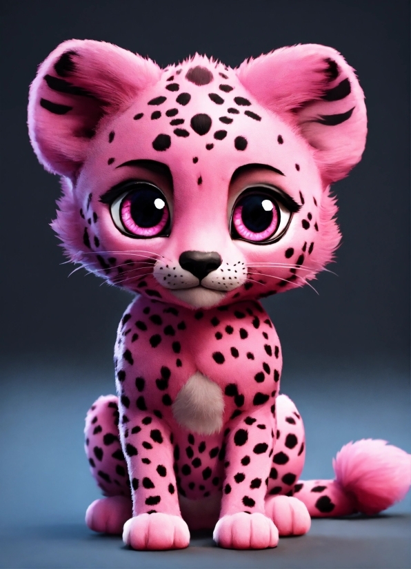 Free Moviemaker, Head, Toy, Felidae, Carnivore, Pink