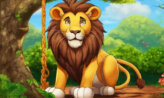 Free Online Video Masking Tool, Cartoon, Felidae, Cloud, Carnivore, Lion