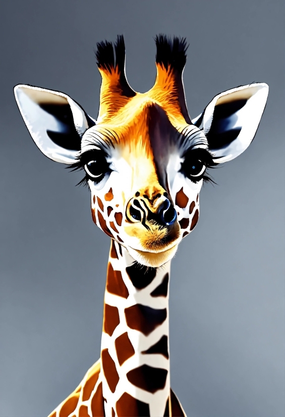 Free Pc Video Editor No Watermark, Hair, Head, Giraffidae, Giraffe, Black