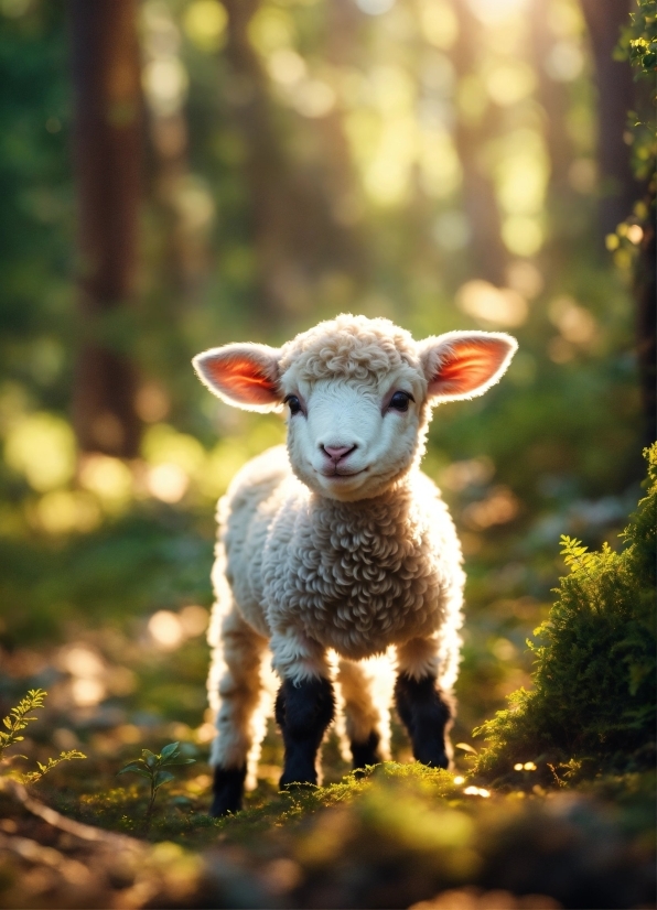 Free Professional Video Editor, Plant, Sheep, Grass, Fawn, Terrestrial Animal