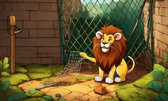 Free Screen Capture, Cartoon, Felidae, Mammal, Carnivore, Fence