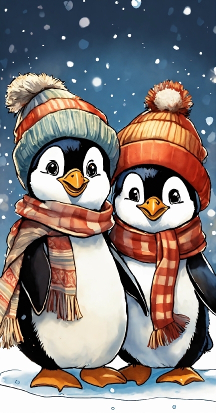 Free Video Editing For Youtube Channel, Cartoon, Penguin, Mammal, Bird, Snow