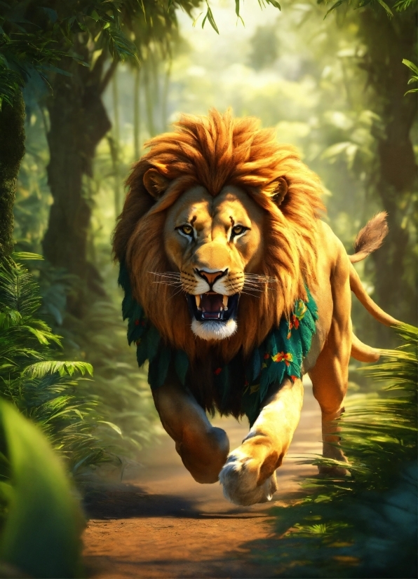 Free Video Editor Android No Watermark, Felidae, Carnivore, Lion, Plant, Masai Lion