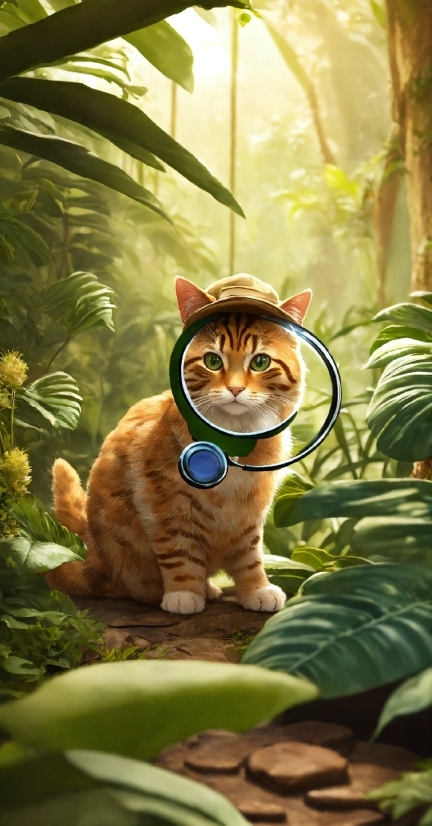 Free Video Tool, Cat, Plant, Felidae, Carnivore, Branch