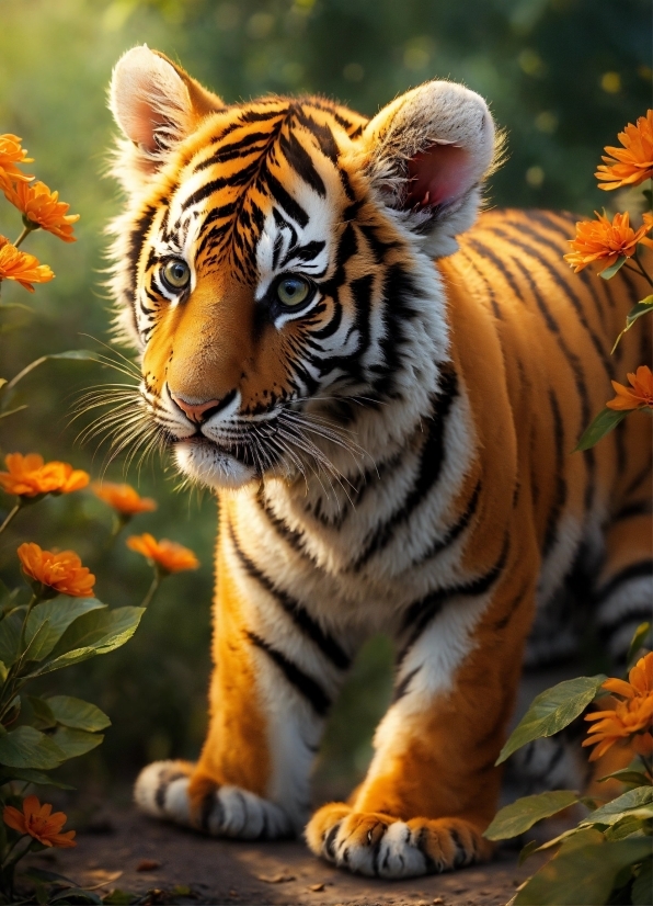 Free Web Video Editor, Siberian Tiger, Bengal Tiger, Tiger, Plant, Natural Environment