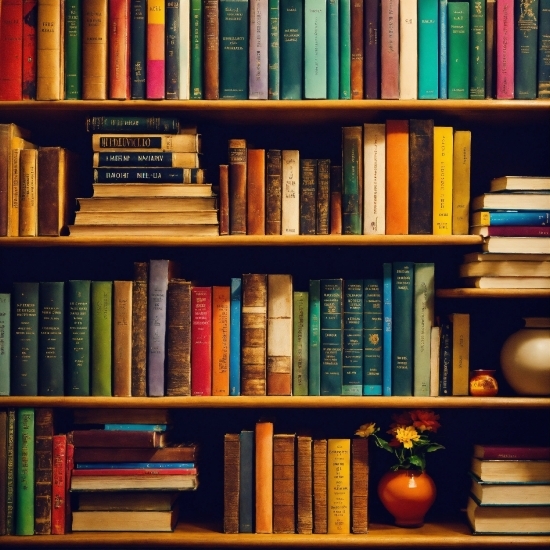 Full Hd Wallpaper Download, Bookcase, Furniture, Shelf, Book, Flowerpot