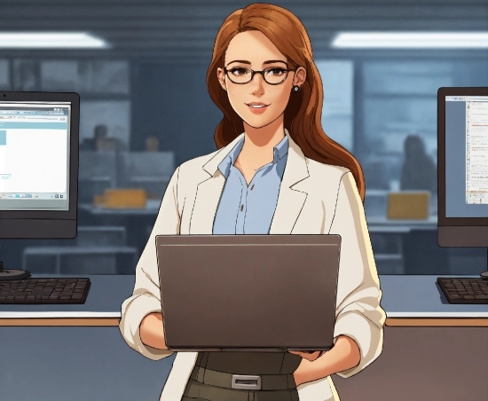 Glasses, Computer, Personal Computer, Vision Care, Product, Output Device
