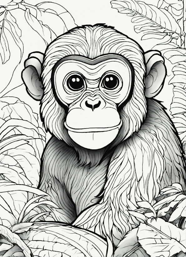 Google Copyright Free Images, Primate, Facial Expression, Cartoon, Organism, Art