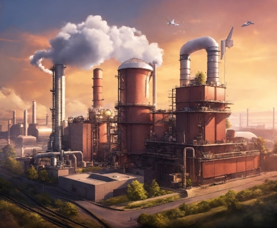 Graphics For Premiere Pro, Sky, Cloud, Electricity, Power Station, Plant