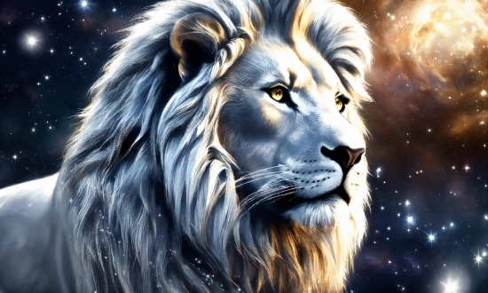 Hair, Eye, Vertebrate, Lion, Nature, Human Body