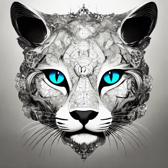 Head, Eye, Felidae, Vertebrate, White, Carnivore