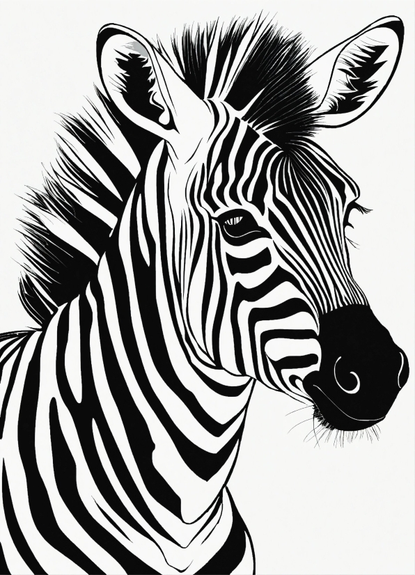 Head, Eye, Vertebrate, Zebra, Mammal, Organism